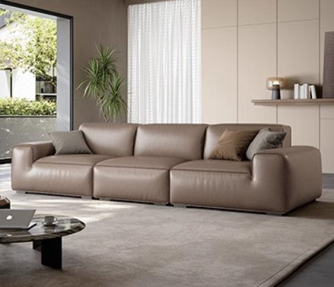 高級感溢れるパイン無垢材ソファー|ホワイトグースダウンと本革?合成皮革の絶妙な組み合わせ hlkwd-4096