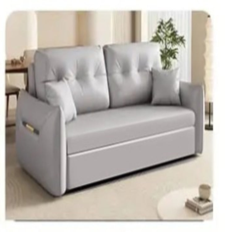 高級多層板エアレザーソファー - 快適シリコンフィルクッション付き fsx-1013