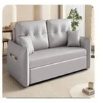 高級多層板エアレザーソファー - 快適シリコンフィルクッション付き fsx-1013