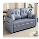 高級多層板エアレザーソファー - 快適シリコンフィルクッション付き fsx-1013