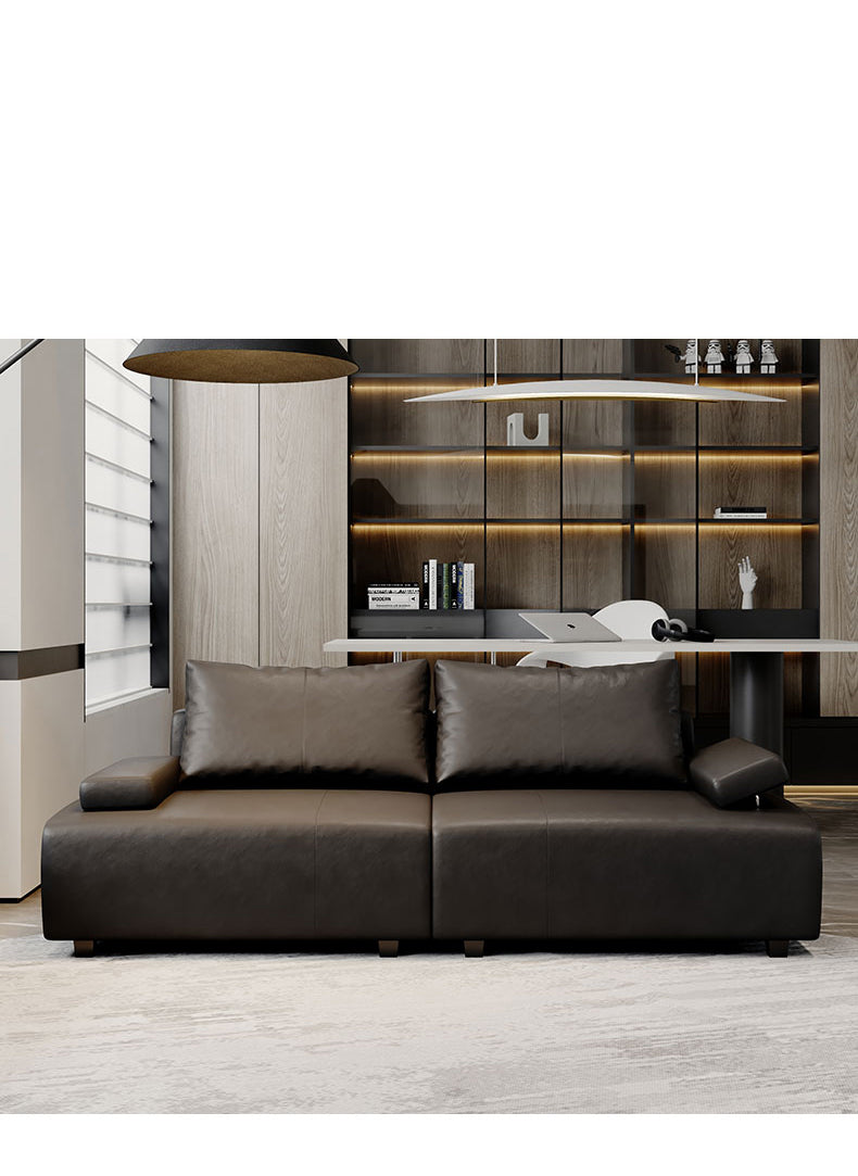 高品質 ソファー 木製フレーム&MDF 多機能合皮フェイクレザーソファ fsmy-399