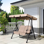 ブランコ スウィングベンチ 椅子 チェア 屋根付き シェード付き クッション付き ベンチ ガーデンファニチャー ガーデン スウィング zy-026