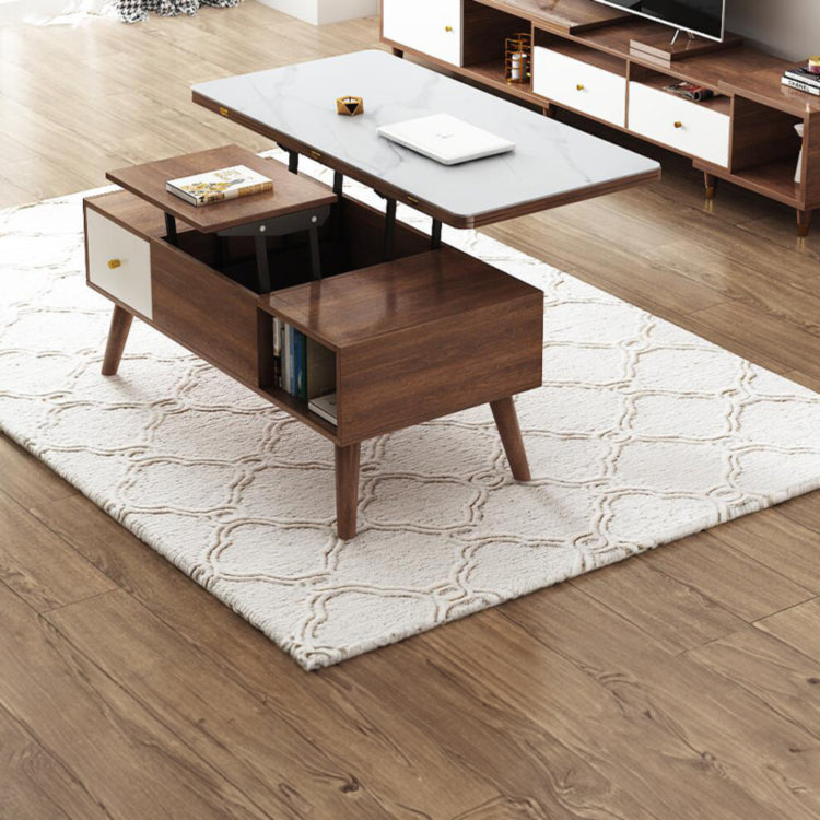 無垢材&銅&セラミック使用の高級センターテーブル hx-1566