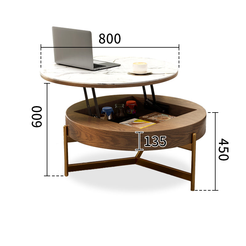 高級セラミック×無垢材×PUレザー×ステンレス センターテーブル fjnl-1599