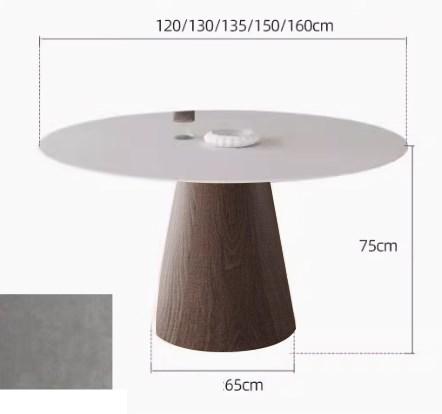 セラミック天板丸ダイニングテーブル アッシュ無垢材 ホワイト sm-315