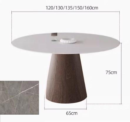 セラミック天板丸ダイニングテーブル アッシュ無垢材 ホワイト sm-315