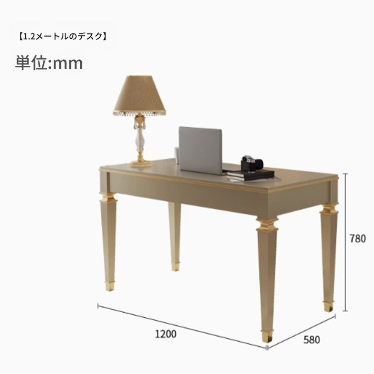 無垢材使用 シンプルエレガントなテーブル - 作業に最適なデザイン デスク fjfn-5279