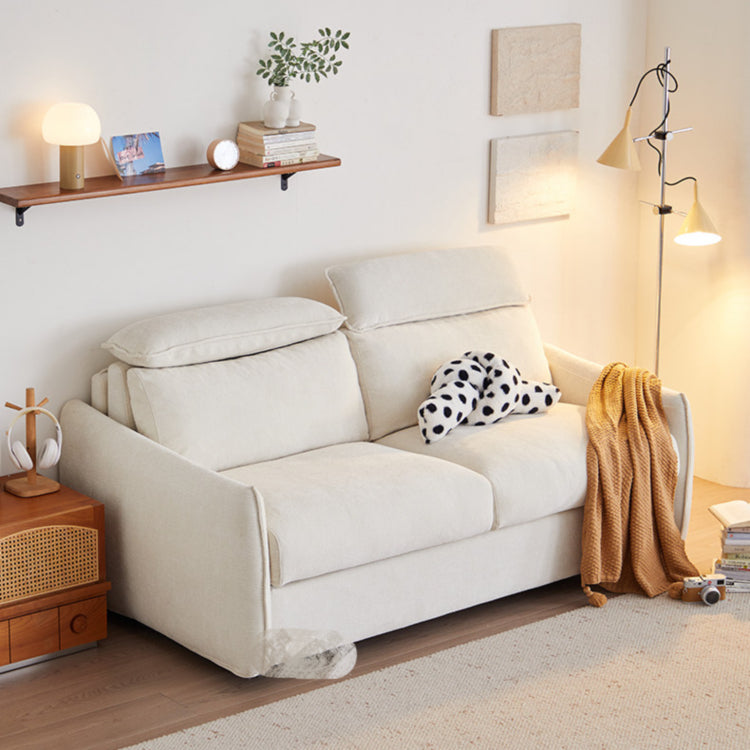 ソファベッド 布製 折りたたみ式 リクライニング対応 幅123~192cm コンパクト 2人掛け ベッド兼用 ファブリック 北欧 シンプル おしゃれ G3-7256