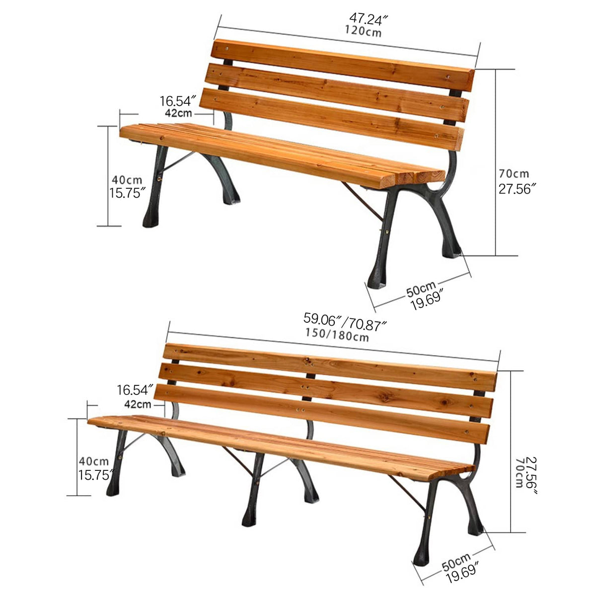 ガーデンベンチ ベンチ 木目調 アルミ ガーデンチェア アルミ製フレーム 長椅子 おしゃれ チェア ガーデン アウトドア zy-143