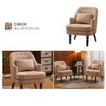 北欧ヴィンテージ風 一人掛けソファ クッション付き 一人暮らし向けdlo-002