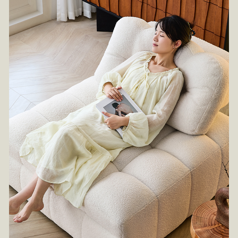 ふんわりクッション 折りたたみソファベッド 1人掛け リビング用 伸縮タイプ リラックス系 コンパクトソファ fms-1844-02