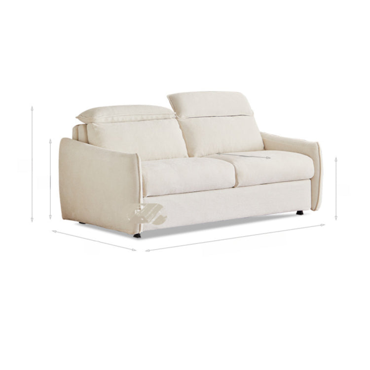 ソファベッド 布製 折りたたみ式 リクライニング対応 幅123~192cm コンパクト 2人掛け ベッド兼用 ファブリック 北欧 シンプル おしゃれ ddw-1154