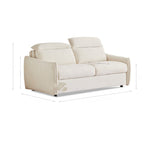 ソファベッド 布製 折りたたみ式 リクライニング対応 幅123~192cm コンパクト 2人掛け ベッド兼用 ファブリック 北欧 シンプル おしゃれ G3-7256