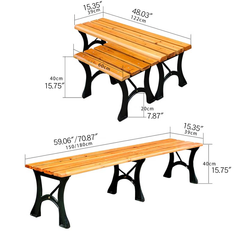 ガーデンベンチ ベンチ 木目調 アルミ ガーデンチェア アルミ製フレーム 長椅子 おしゃれ チェア ガーデン アウトドア zy-143