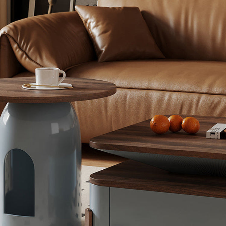 無垢材使用!おしゃれなパインセンターテーブル - モダンデザインと多層板の組み合わせ fxxrj-3164