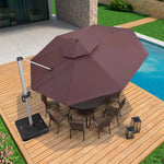 パラソル ベース付き ガーデンパラソルセット 日よけ ガーデンパラソル パラソル 日傘 アウトドア zy-025-2