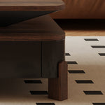 無垢材使用!おしゃれなパインセンターテーブル - モダンデザインと多層板の組み合わせ fxxrj-3164