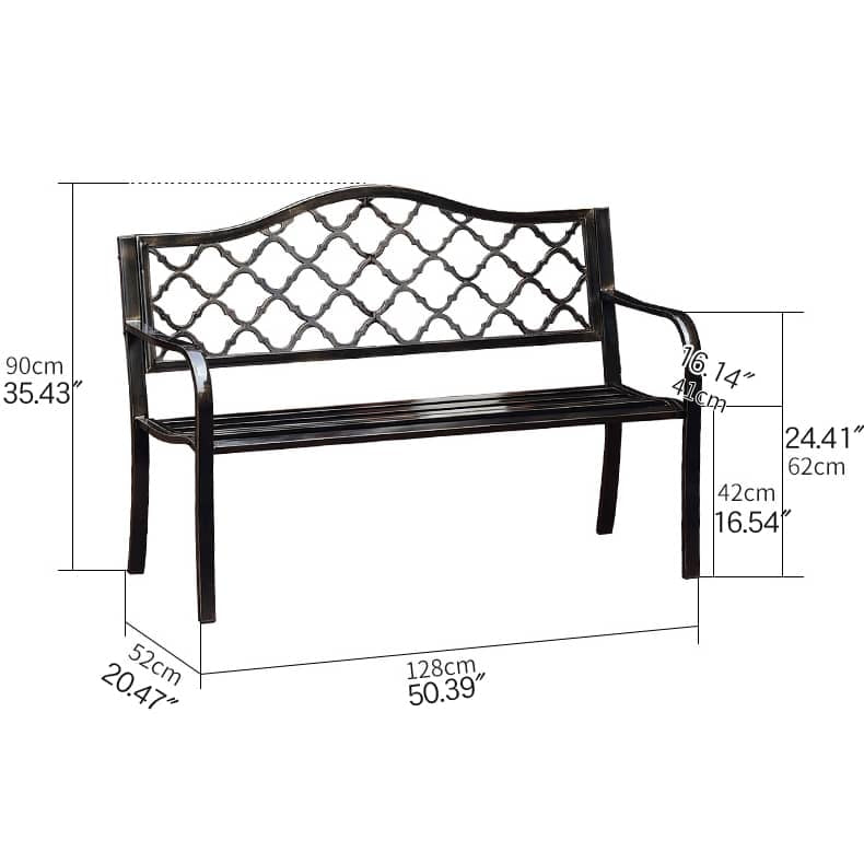 椅子 ガーデンベンチ ベンチチェア ベンチ 用 アイアン ガーデンファニチャー ベランダ ガーデン ウッドデッキ用 テラス ガーデン zy-102