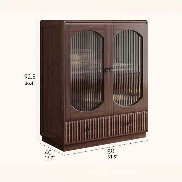 モダンデザイン多層板キャビネット ガラス&アルミニウム合金使用キャビネット収納 hlxl-4414