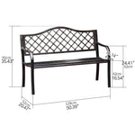 椅子 ガーデンベンチ ベンチチェア ベンチ 用 アイアン ガーデンファニチャー ベランダ ガーデン ウッドデッキ用 テラス ガーデン zy-102