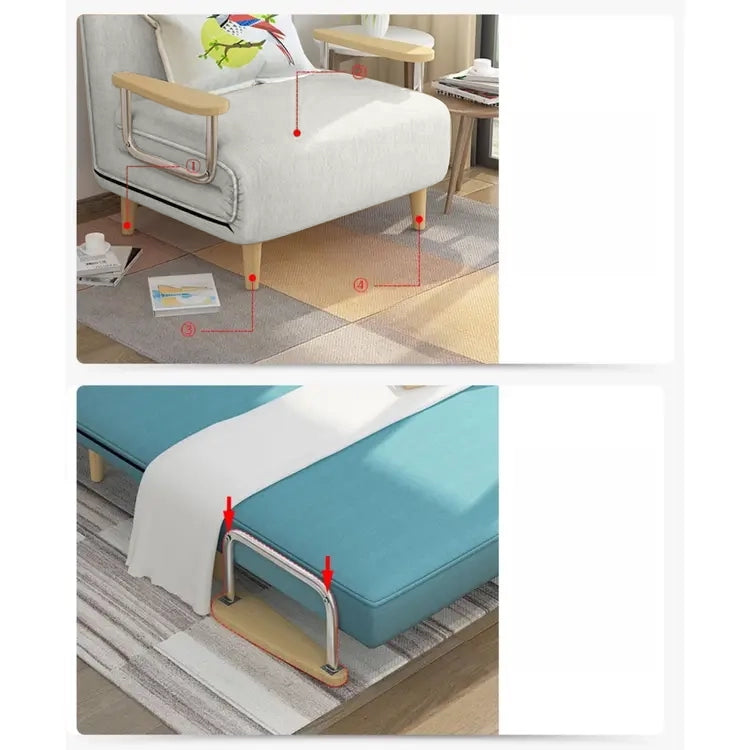 無垢材使用のエレガントな綿麻ソファー - 快適さとスタイルを追求 fyj-1246