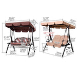 ブランコ スウィングベンチ 椅子 チェア 屋根付き シェード付き クッション付き ベンチ ガーデンファニチャー ガーデン スウィング zy-026