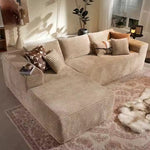 雲朵風シェーズロングソファ ベッド兼用 カバー取り外し可能 0002-sofa