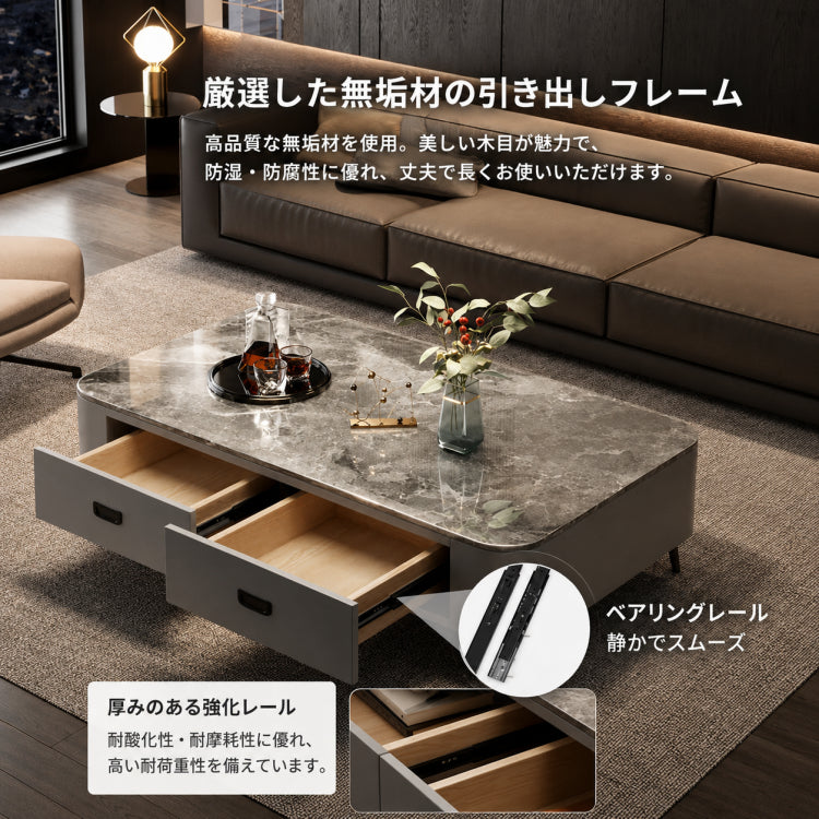 ラグジュアリーガラスリビングコーヒーテーブル モダンシンプル hsq-3497
