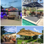 パラソル ベース付き ガーデンパラソルセット 日よけ ガーデンパラソル パラソル 日傘 アウトドア zy-025-2