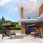 ブランコ スウィングベンチ 椅子 チェア 屋根付き シェード付き クッション付き ベンチ ガーデンファニチャー ガーデン スウィング zy-026