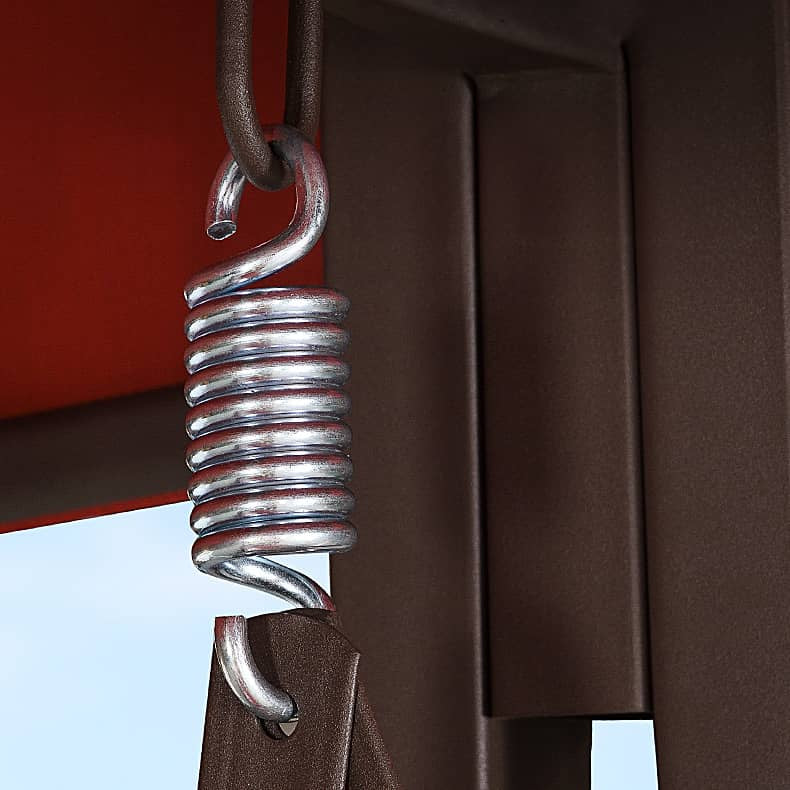 ブランコ スウィングベンチ 椅子 チェア 屋根付き シェード付き クッション付き ベンチ ガーデンファニチャー ガーデン スウィング zy-026