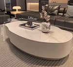 【高級感溢れるセラミックガラス製センターテーブル - モダンデザインが魅力!】 fel-1958