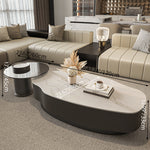 【高級感溢れるセラミックガラス製センターテーブル - モダンデザインが魅力!】 fel-1958