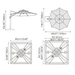 パラソル ベース付き ガーデンパラソルセット 日よけ ガーデンパラソル パラソル 日傘 アウトドア zy-025-2