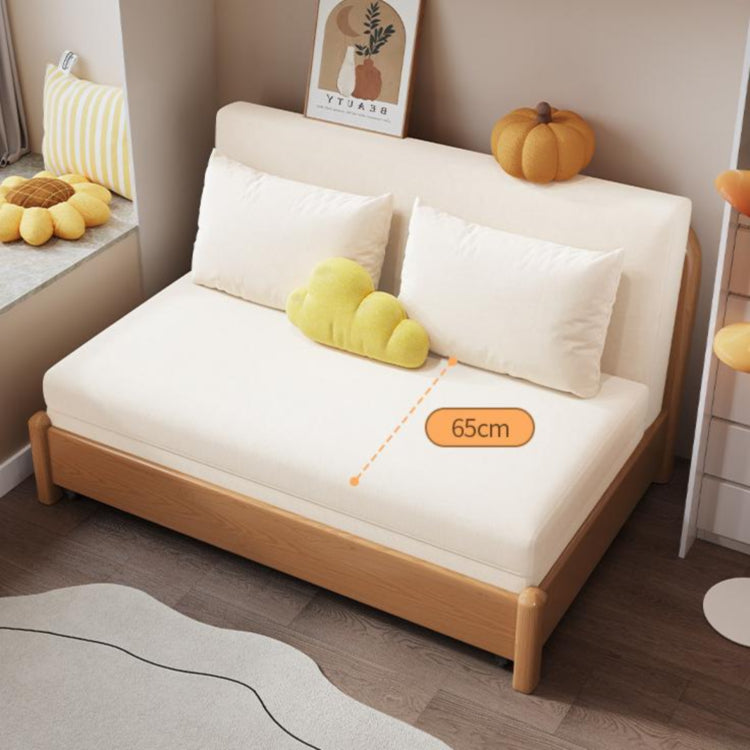 天然木 伸縮式ソファベッド|実木フレーム ソファ兼ベッド 多サイズ対応(幅0.75~1.85m) ナチュラルデザイン G4-7278