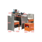 バルコニー テーブルチェアセット 小型 藤製 リラックス用 三点組 001-outdesk