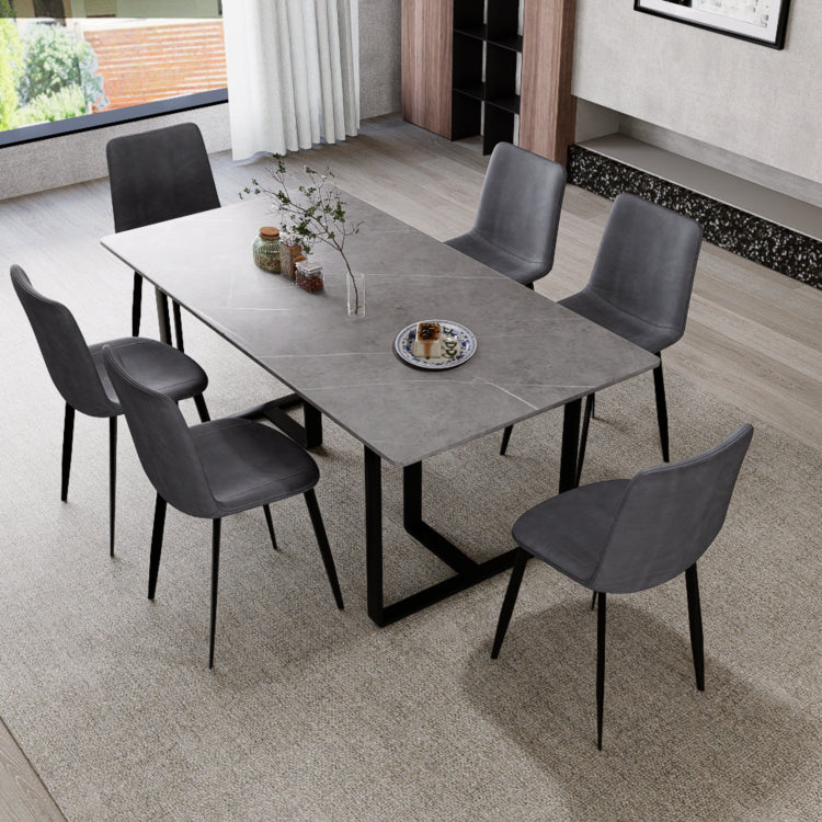 テーブル グレー セラミック スチール 9513-603hs