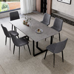 テーブル グレー セラミック スチール 9513-603hs