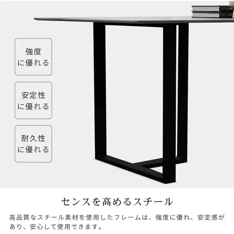 テーブル グレー セラミック スチール 9513-603hs