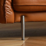 モダンデザイン ソファー|パイン材 多層板 ステンレス ダウン 本革 合成皮革仕様 Hersa-1618