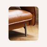 モダンデザイン ソファー|パイン材 多層板 ステンレス ダウン 本革 合成皮革仕様 Hersa-1618