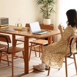 高級チェリー材テーブル|天然木の美しさをお届け Hersa-1623