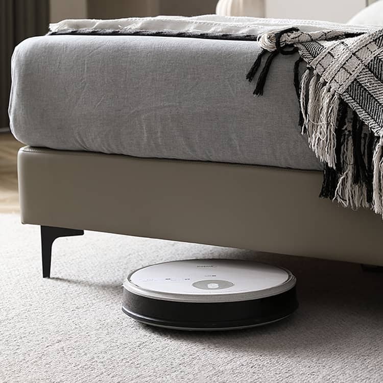 『贅沢な安眠体験:パイン×ステンレス×合成&本革仕様ベッド』 Hersa-1628