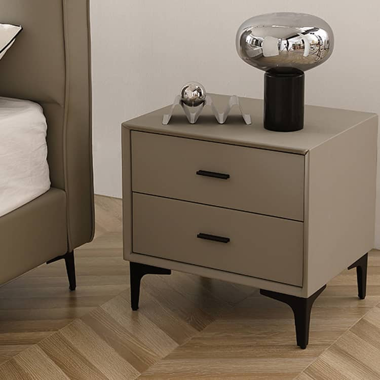 『贅沢な安眠体験:パイン×ステンレス×合成&本革仕様ベッド』 Hersa-1628