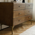 レッドオーク製キャビネット 高品質収納家具 シンプルモダンデザイン Hersa-1637