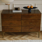 レッドオーク製キャビネット 高品質収納家具 シンプルモダンデザイン Hersa-1637