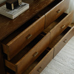 レッドオーク製キャビネット 高品質収納家具 シンプルモダンデザイン Hersa-1637