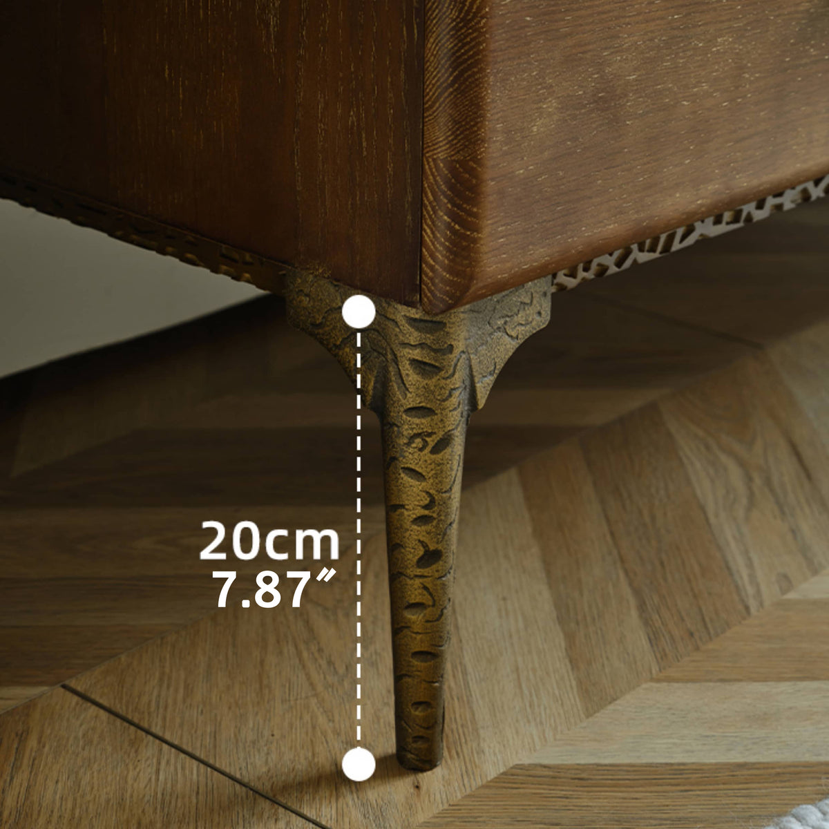 レッドオーク製キャビネット 高品質収納家具 シンプルモダンデザイン Hersa-1637