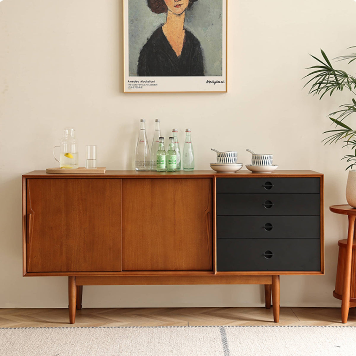 高級ツゲ材キャビネット|職人技の仕上げで耐久性抜群 Hersa-1638