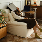 【格调高まる】リネン&綿麻素材使用!贅沢パインダウンシリコンフィルソファー Hersa-1640